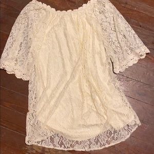 Off-White Lace Dress